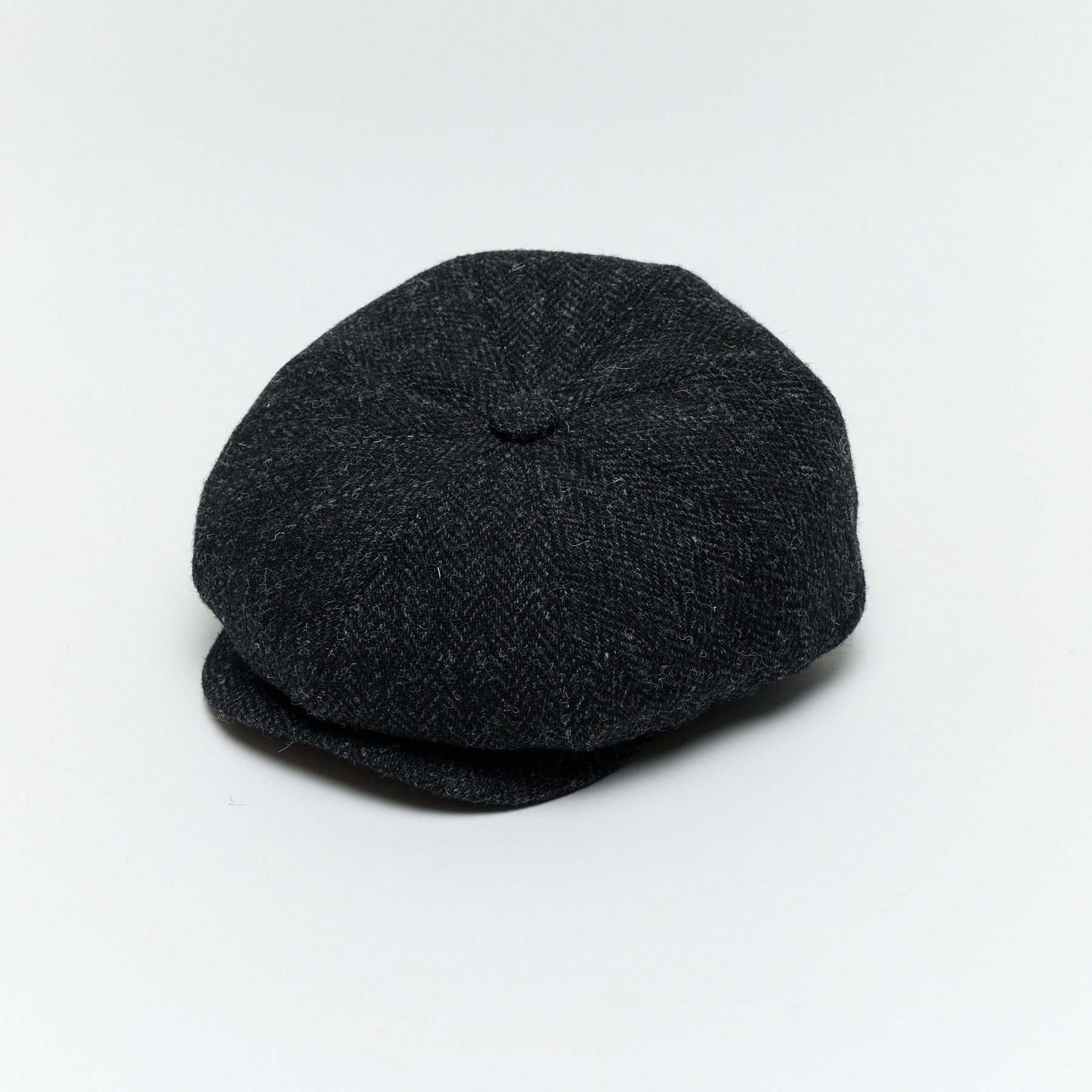 Carriston Harris Tweed 8-Panel Newsboy Cap – 100% Pure New Wool, Multiple Colours
