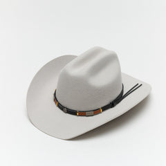 Classic Silver Wool Western Cattleman Cowboy Hat