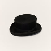 Short Crown Top Hat with Grosgrain ribbon