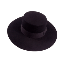 Carriston black wool bolero sombrero side angle