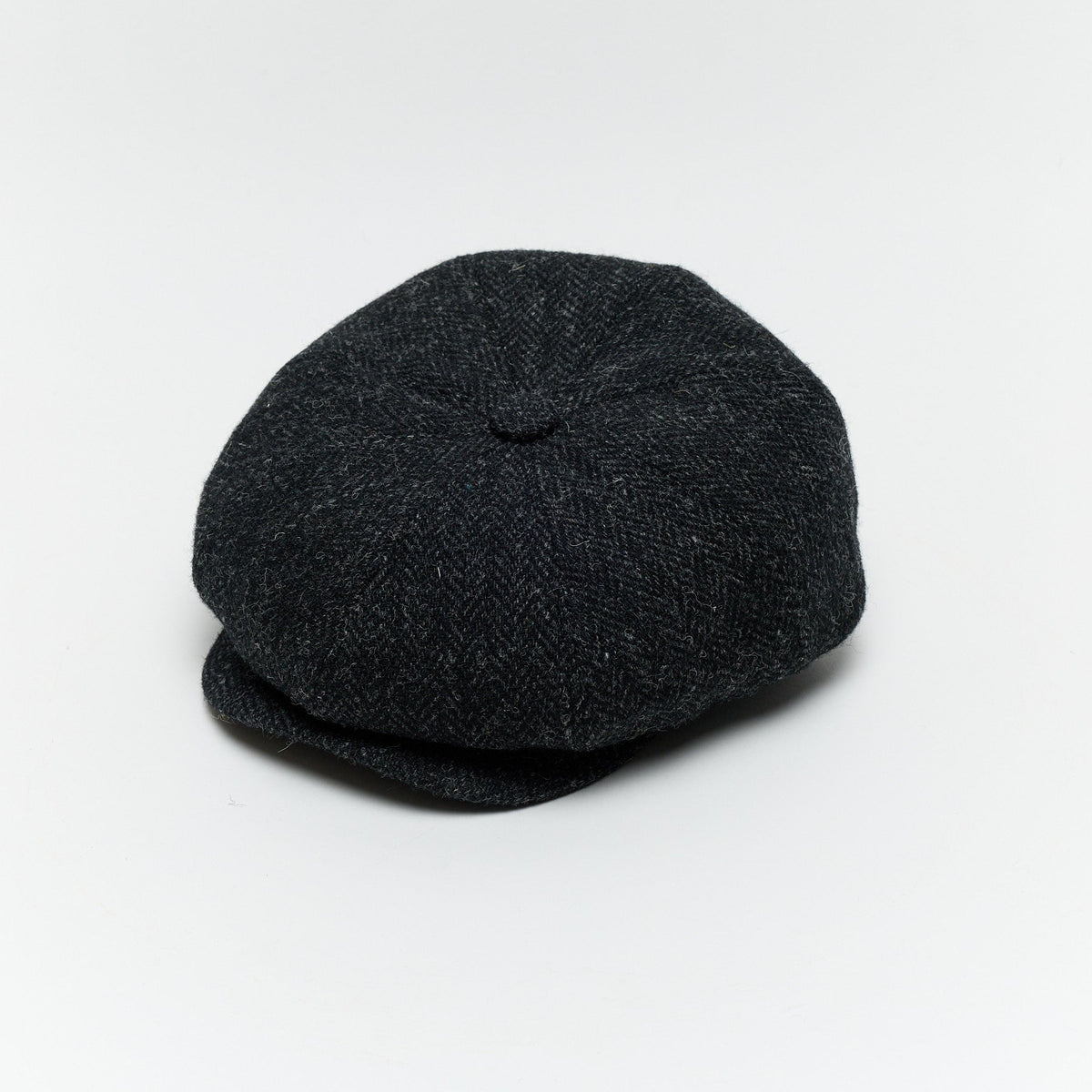 Carriston Harris Tweed 8-Panel Newsboy Cap – 100% Pure New Wool, Multiple Colours