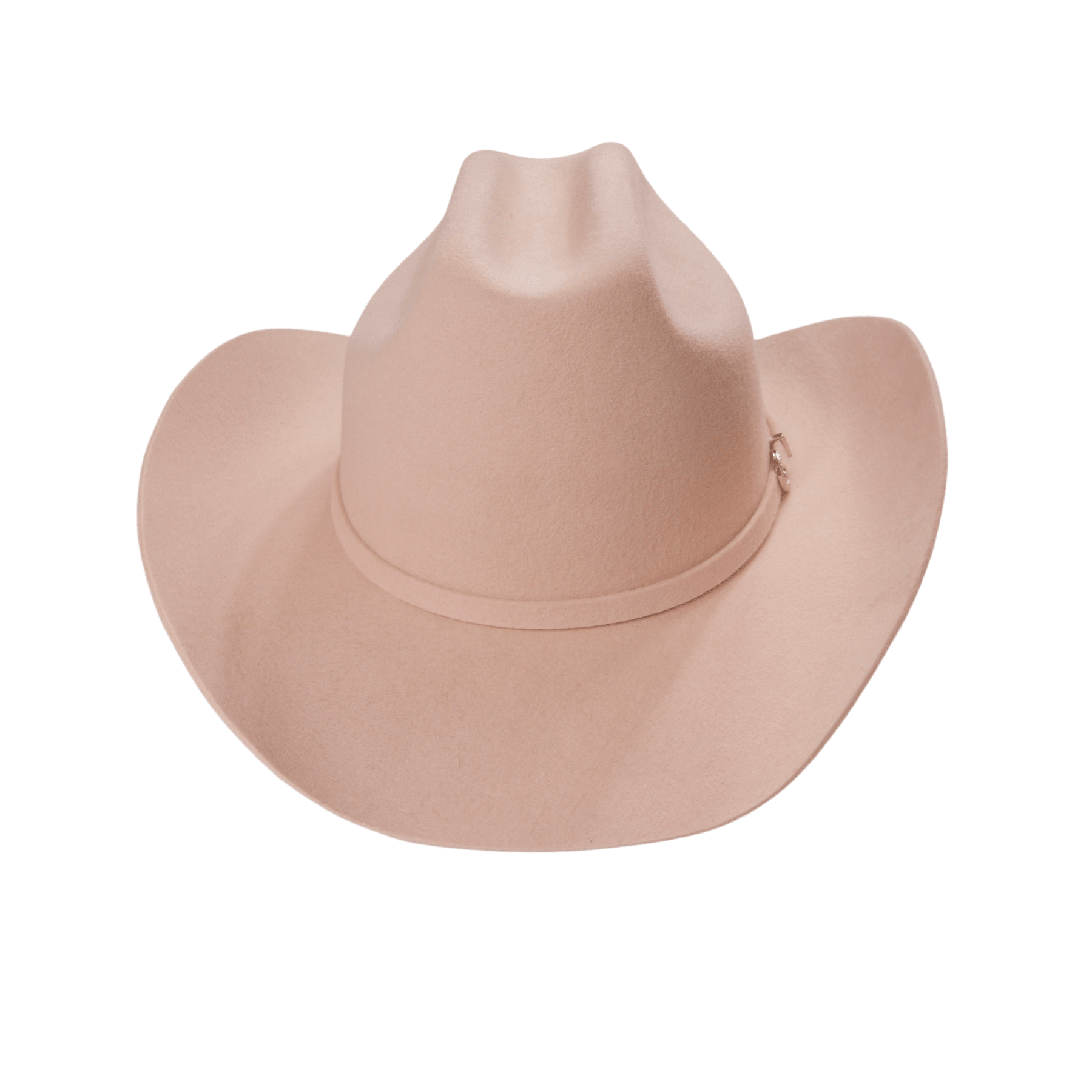 Carriston Wool Cattleman Cowboy Hat with Silver-Tone Western Buckle Hatband
