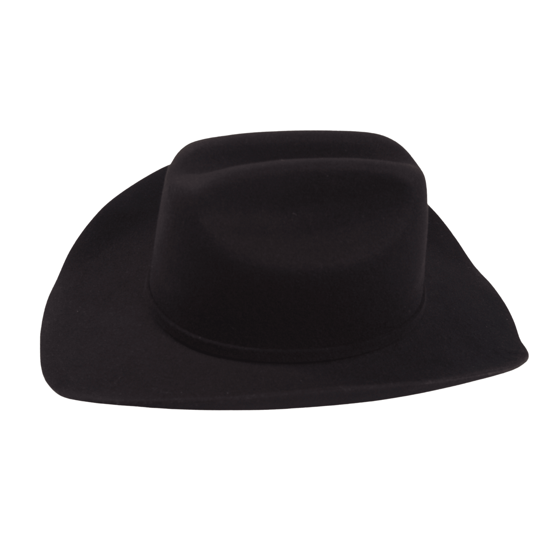 Carriston Wool Cattleman Cowboy Hat with Silver-Tone Western Buckle Hatband