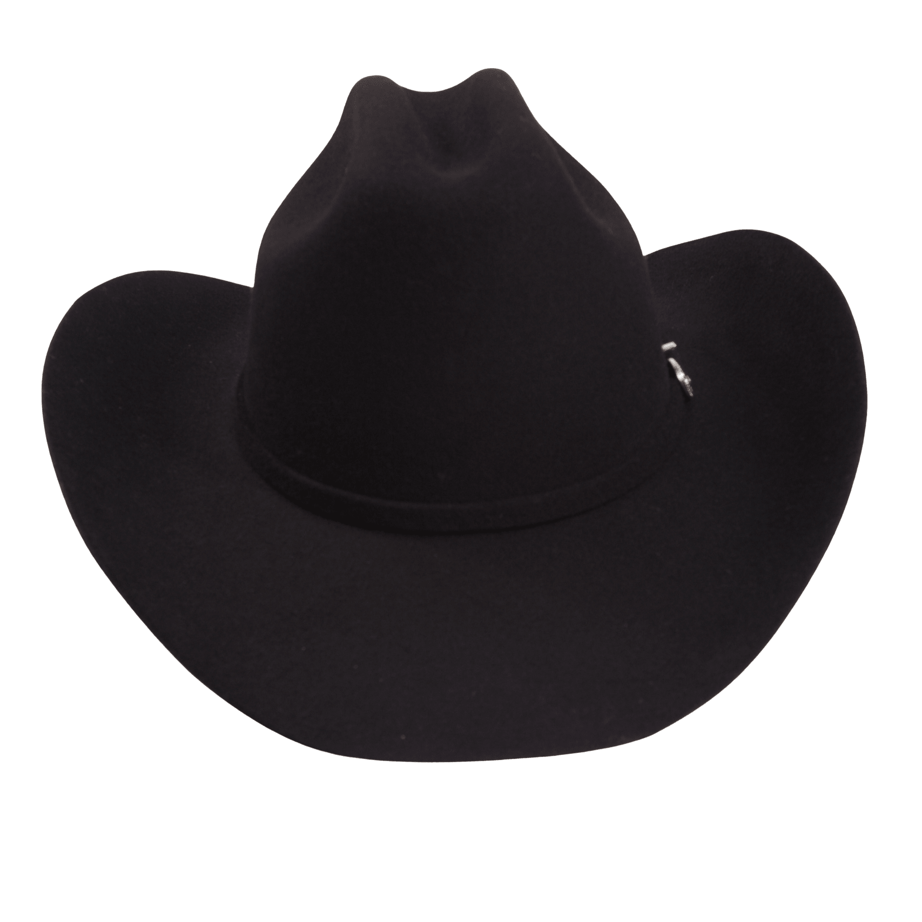 Carriston Wool Cattleman Cowboy Hat with Silver-Tone Western Buckle Hatband
