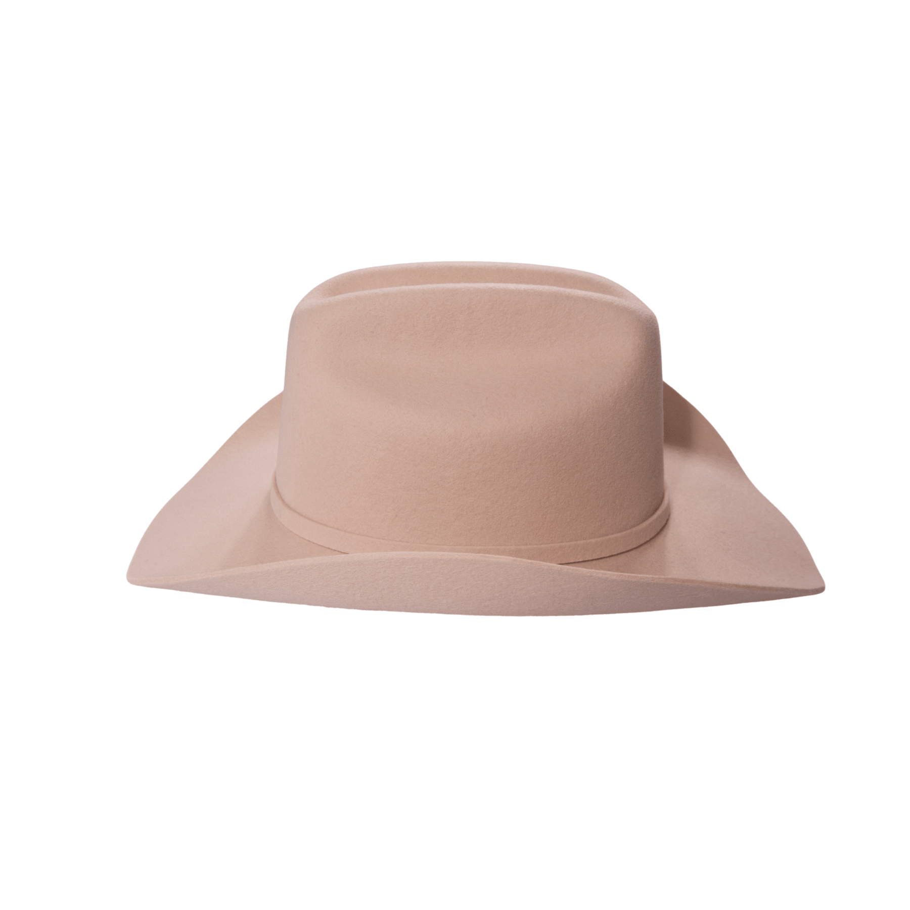 Carriston Wool Cattleman Cowboy Hat with Silver-Tone Western Buckle Hatband