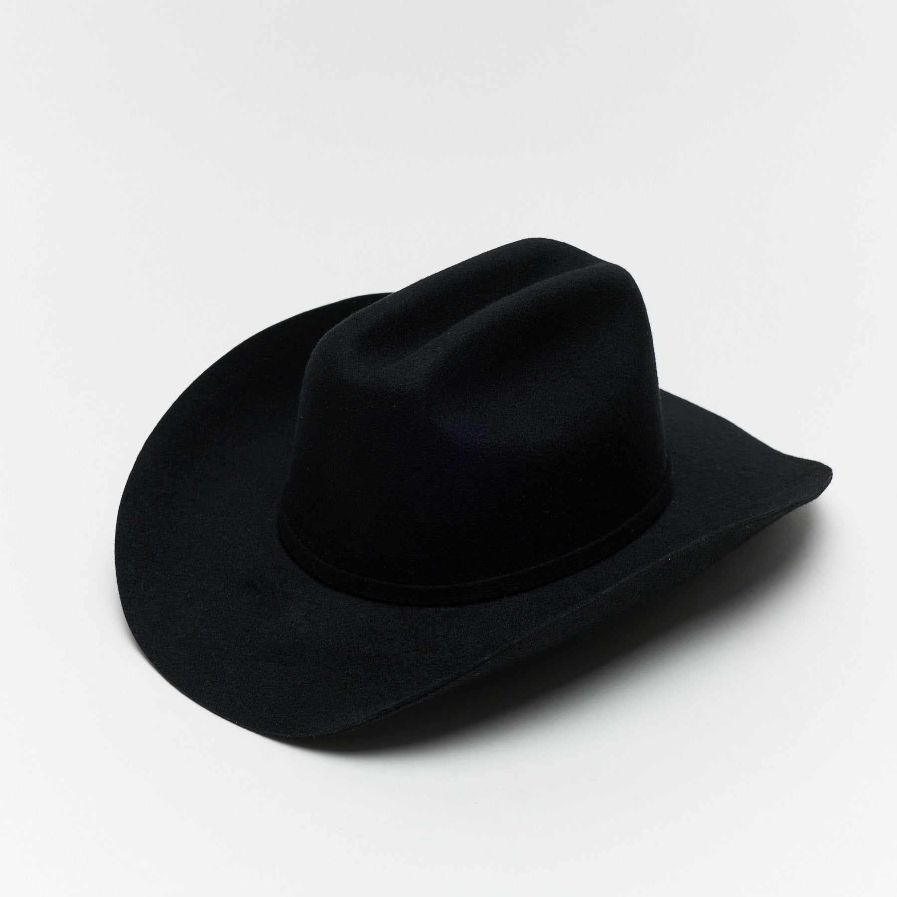Carriston Wool Cattleman Cowboy Hat with Silver-Tone Western Buckle Hatband