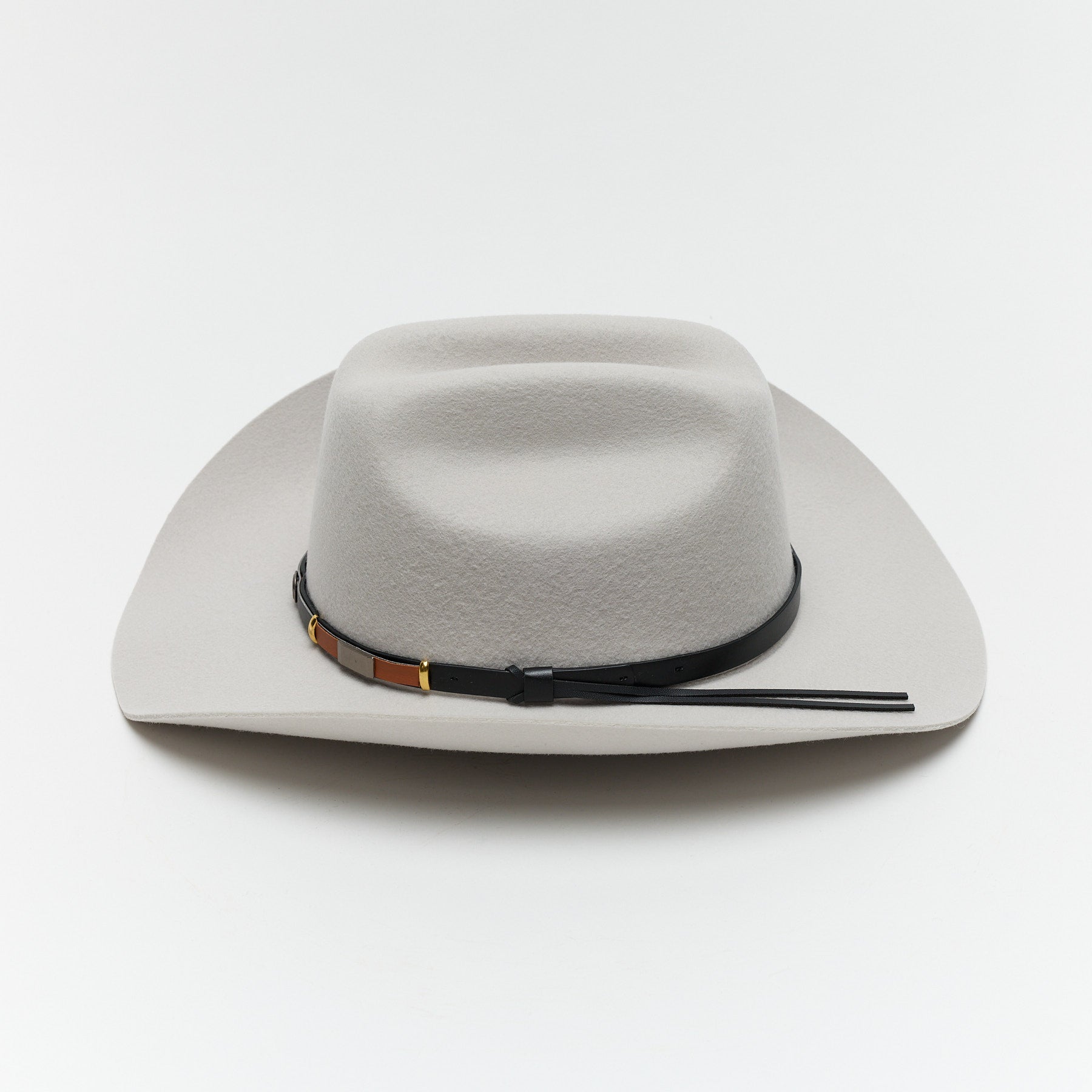 Classic Silver Wool Western Cattleman Cowboy Hat