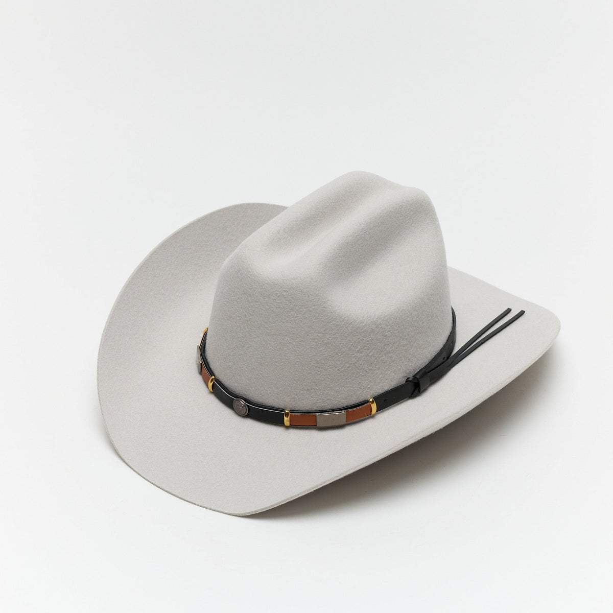 Classic Silver Wool Western Cattleman Cowboy Hat