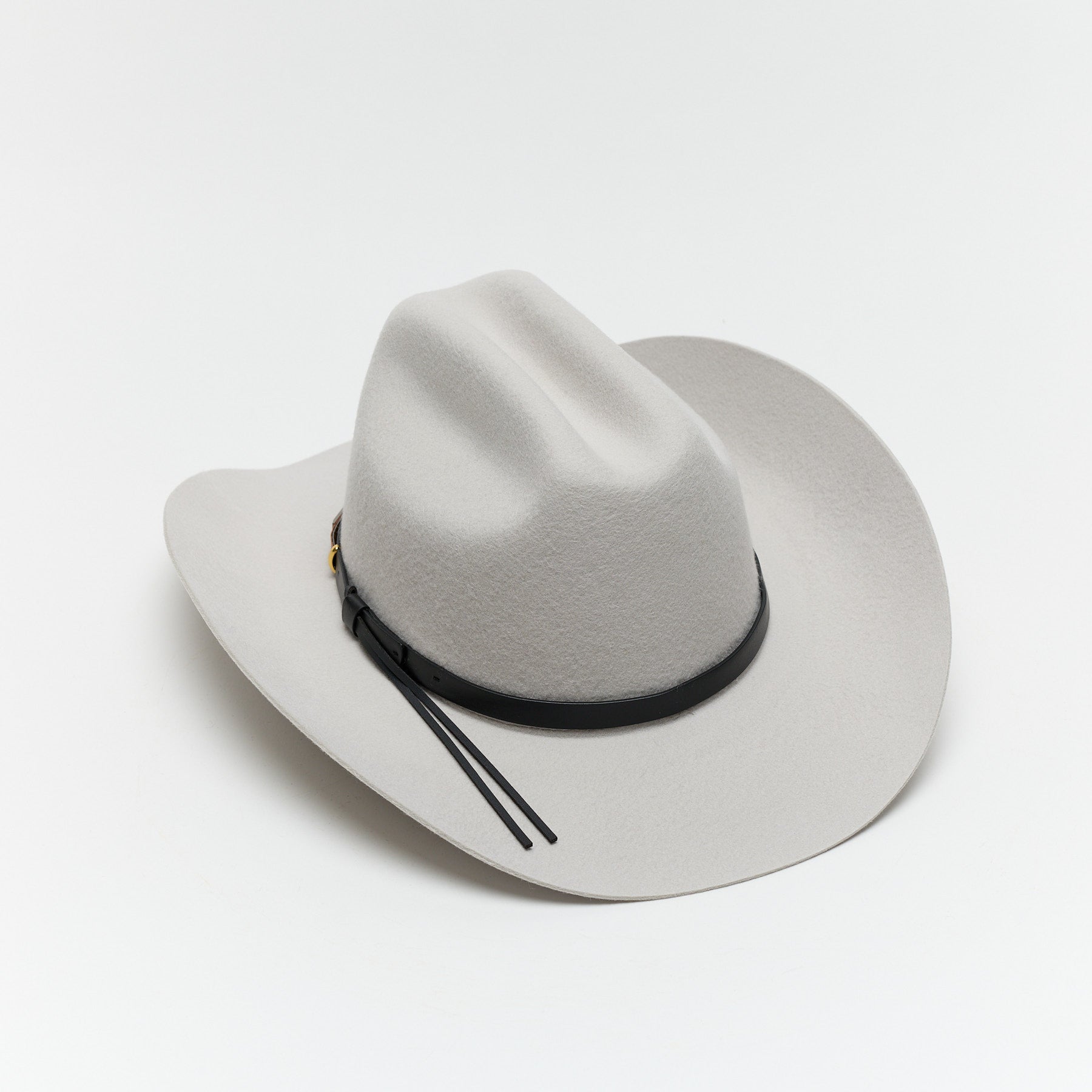 Classic Silver Wool Western Cattleman Cowboy Hat