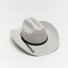 Classic Silver Wool Western Cattleman Cowboy Hat