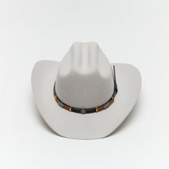 Classic Silver Wool Western Cattleman Cowboy Hat