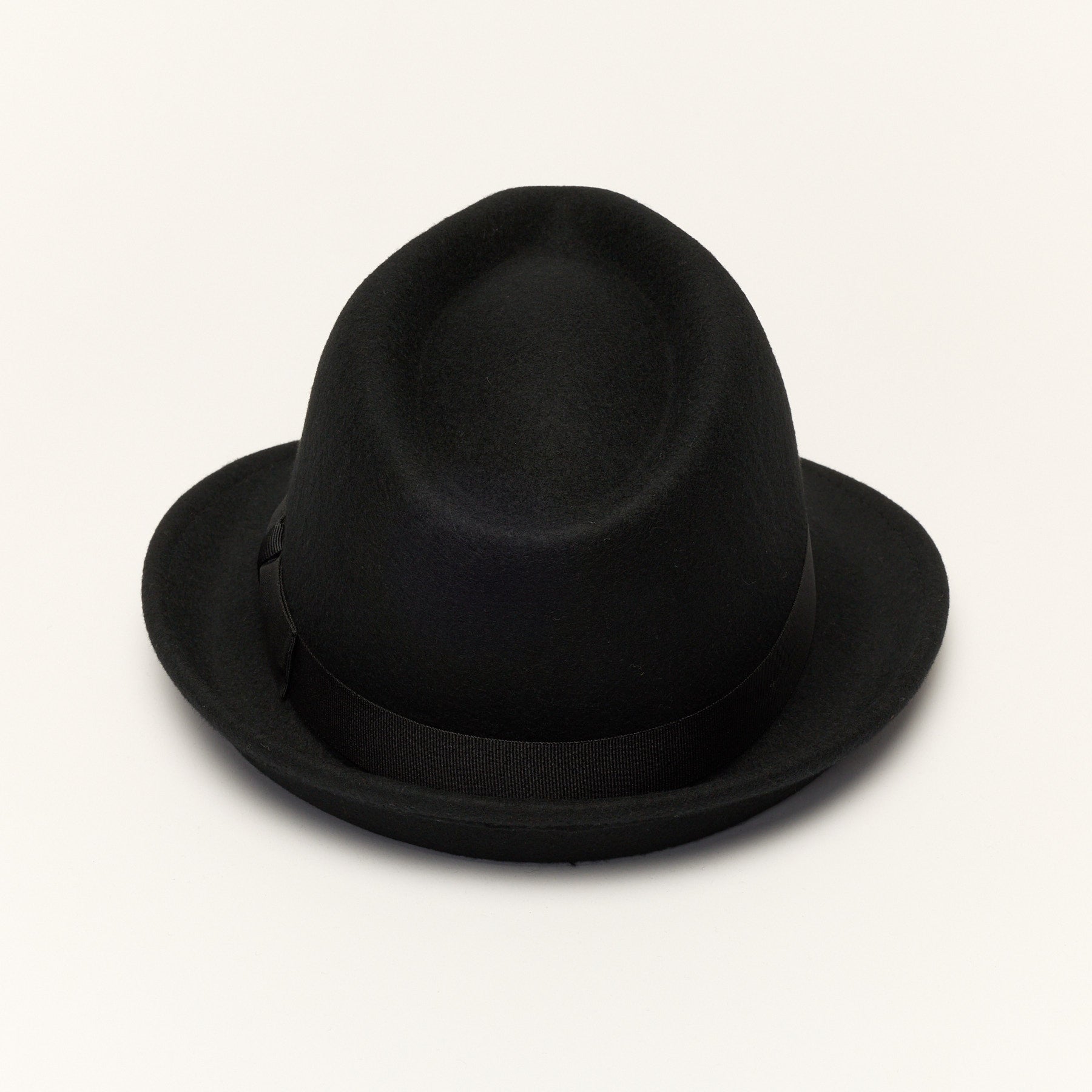 Short Brim Trilby Hat with Teardrop Crown