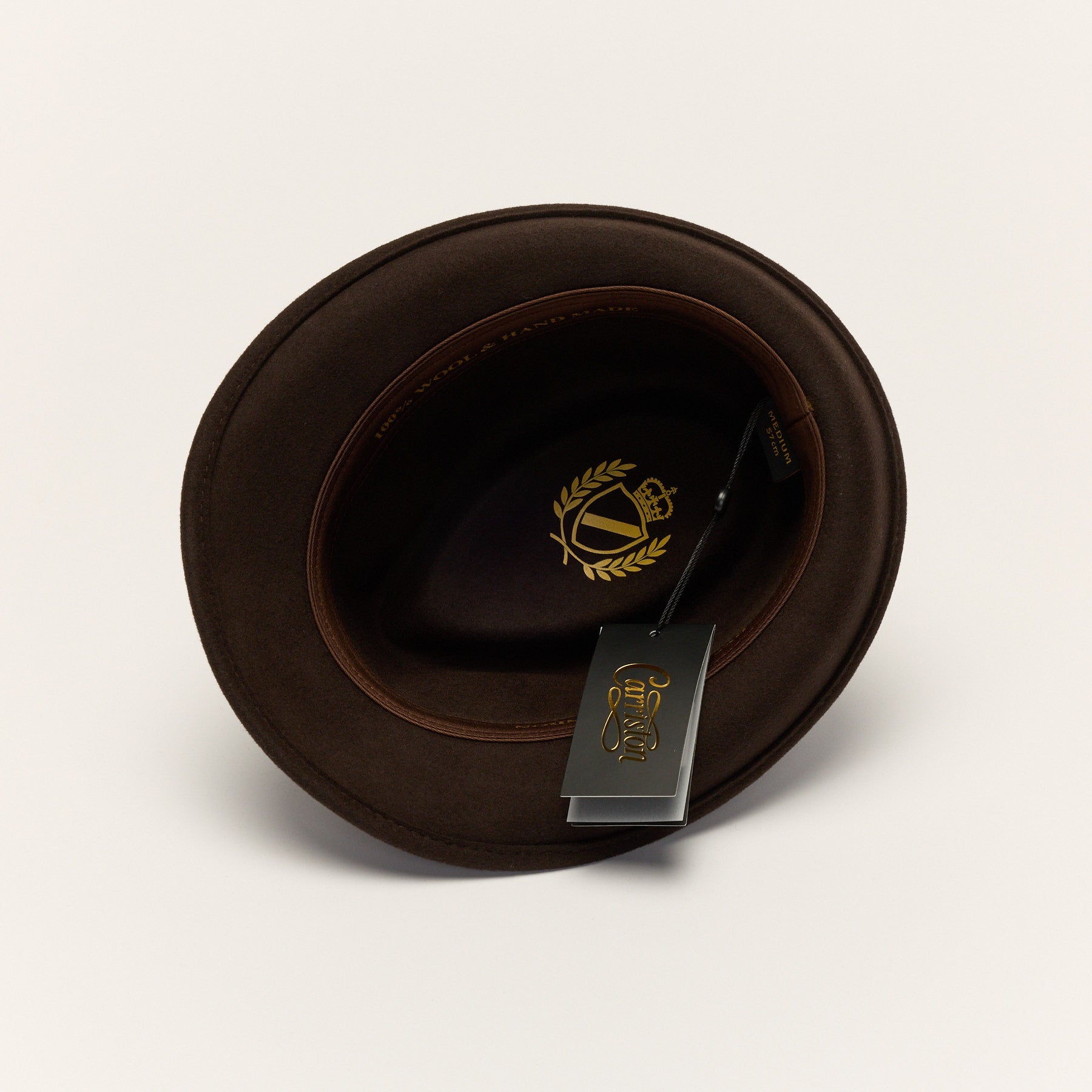 Short Brim Trilby Hat with Teardrop Crown