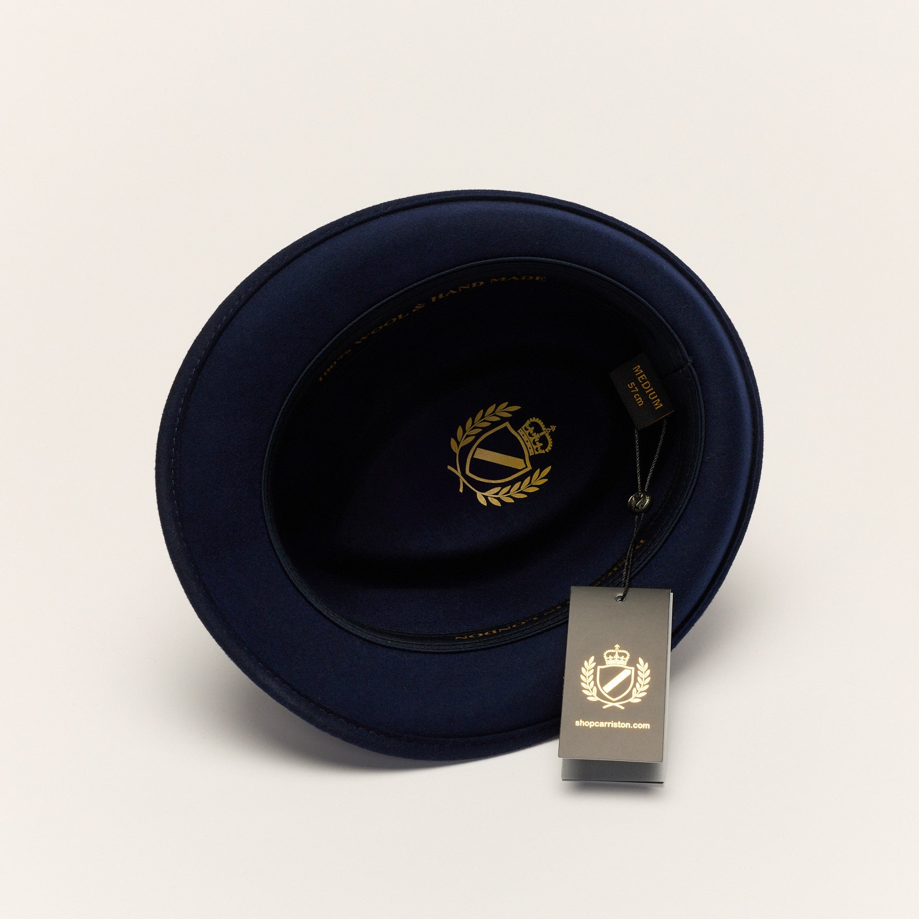 Short Brim Trilby Hat with Teardrop Crown