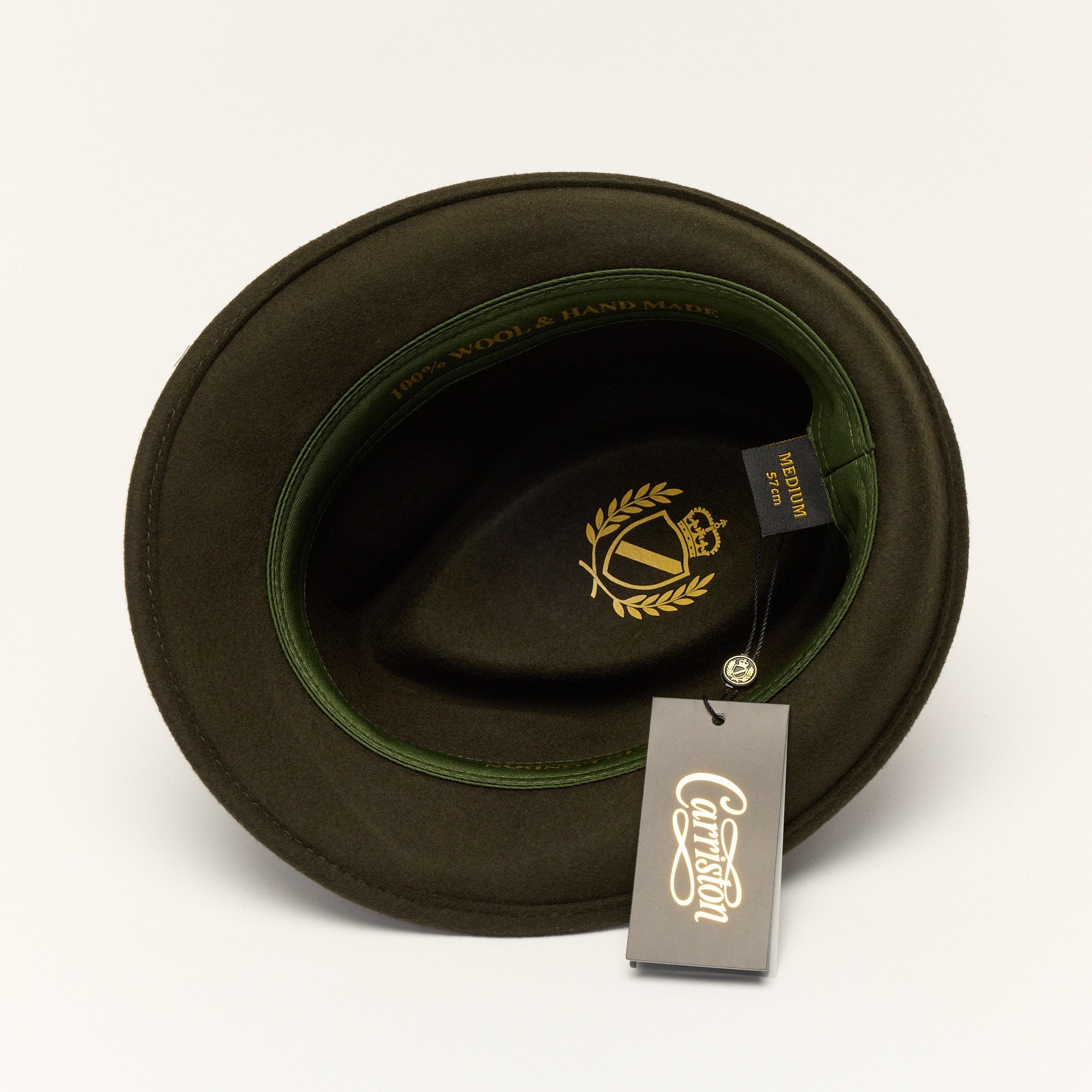 Short Brim Trilby Hat with Teardrop Crown