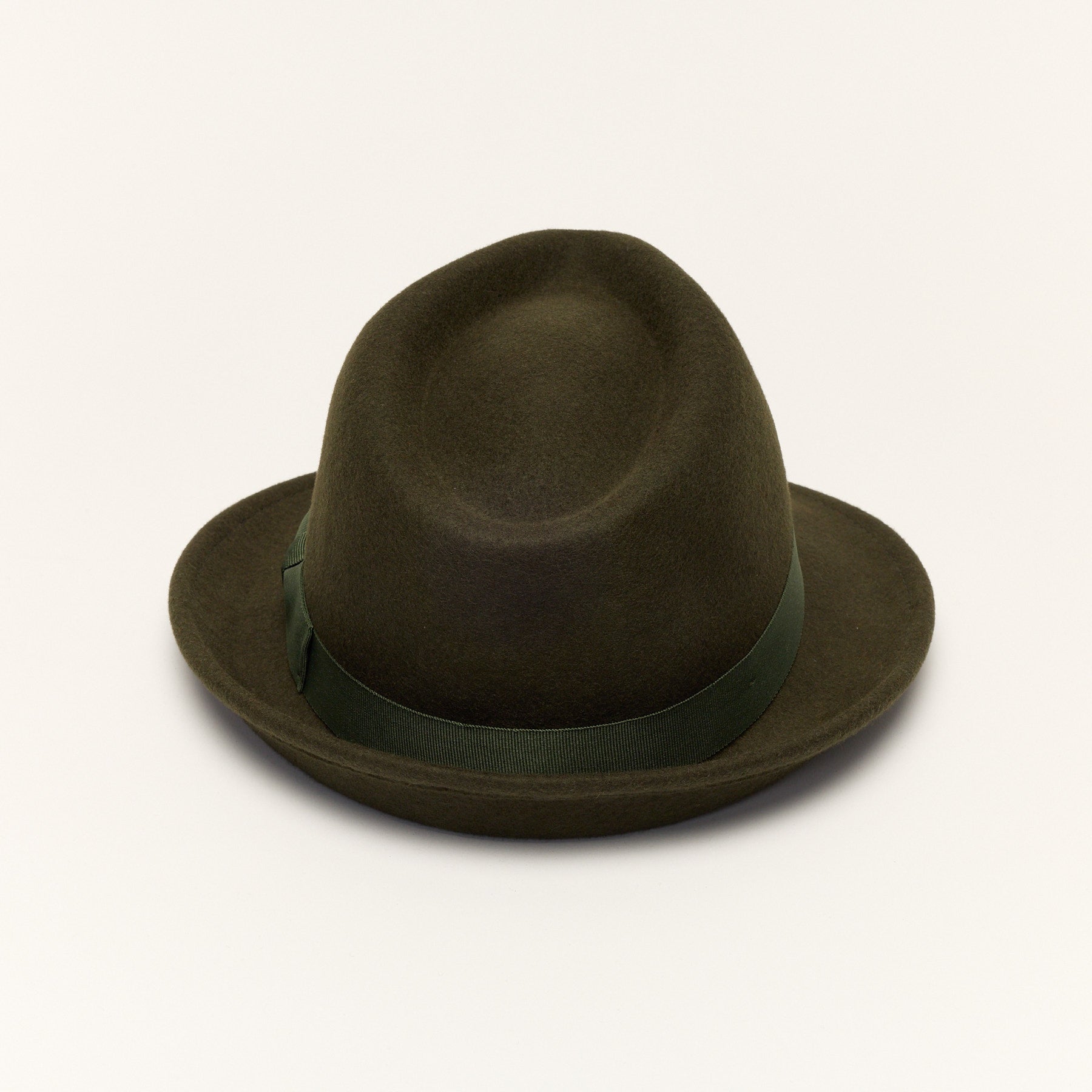 Short Brim Trilby Hat with Teardrop Crown