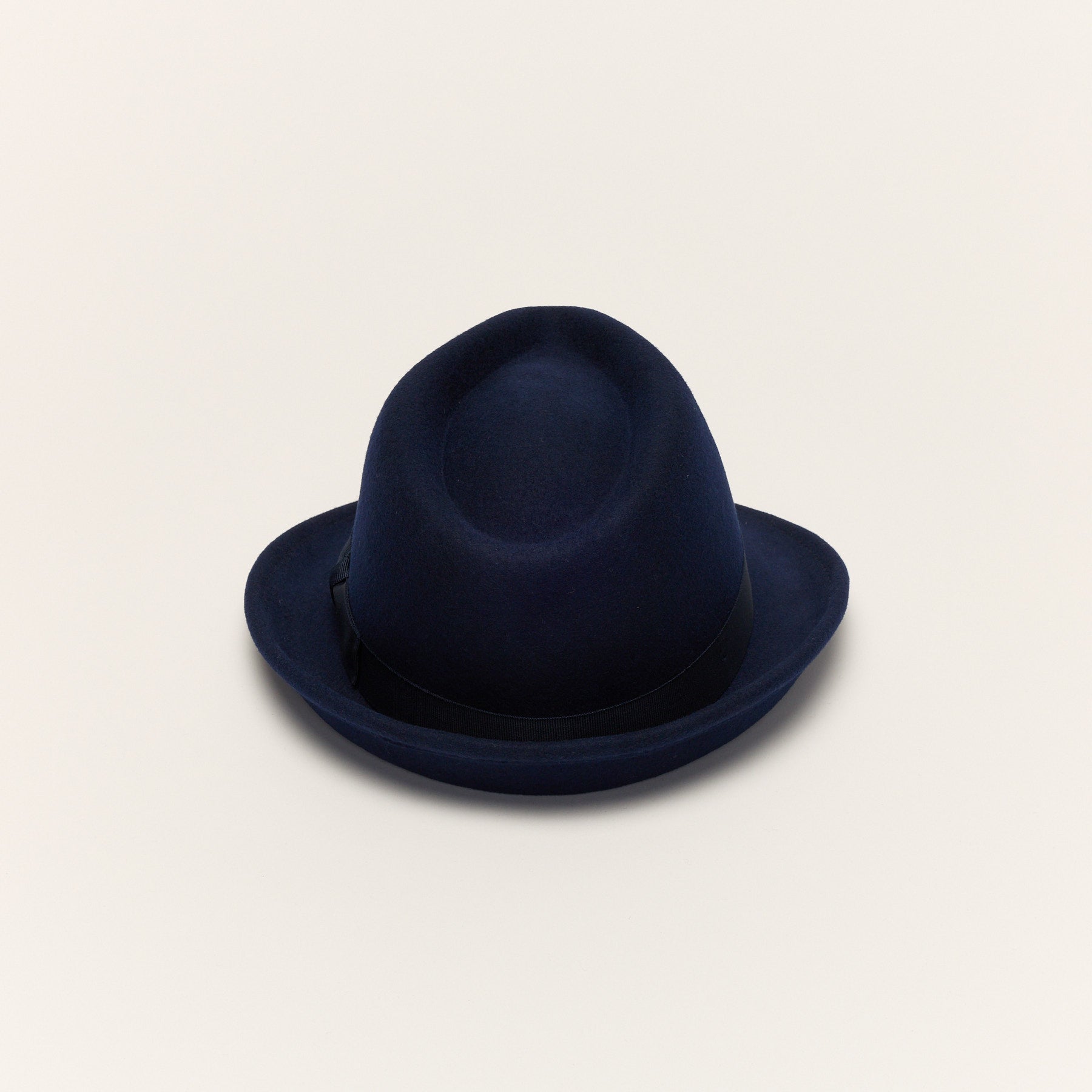Short Brim Trilby Hat with Teardrop Crown