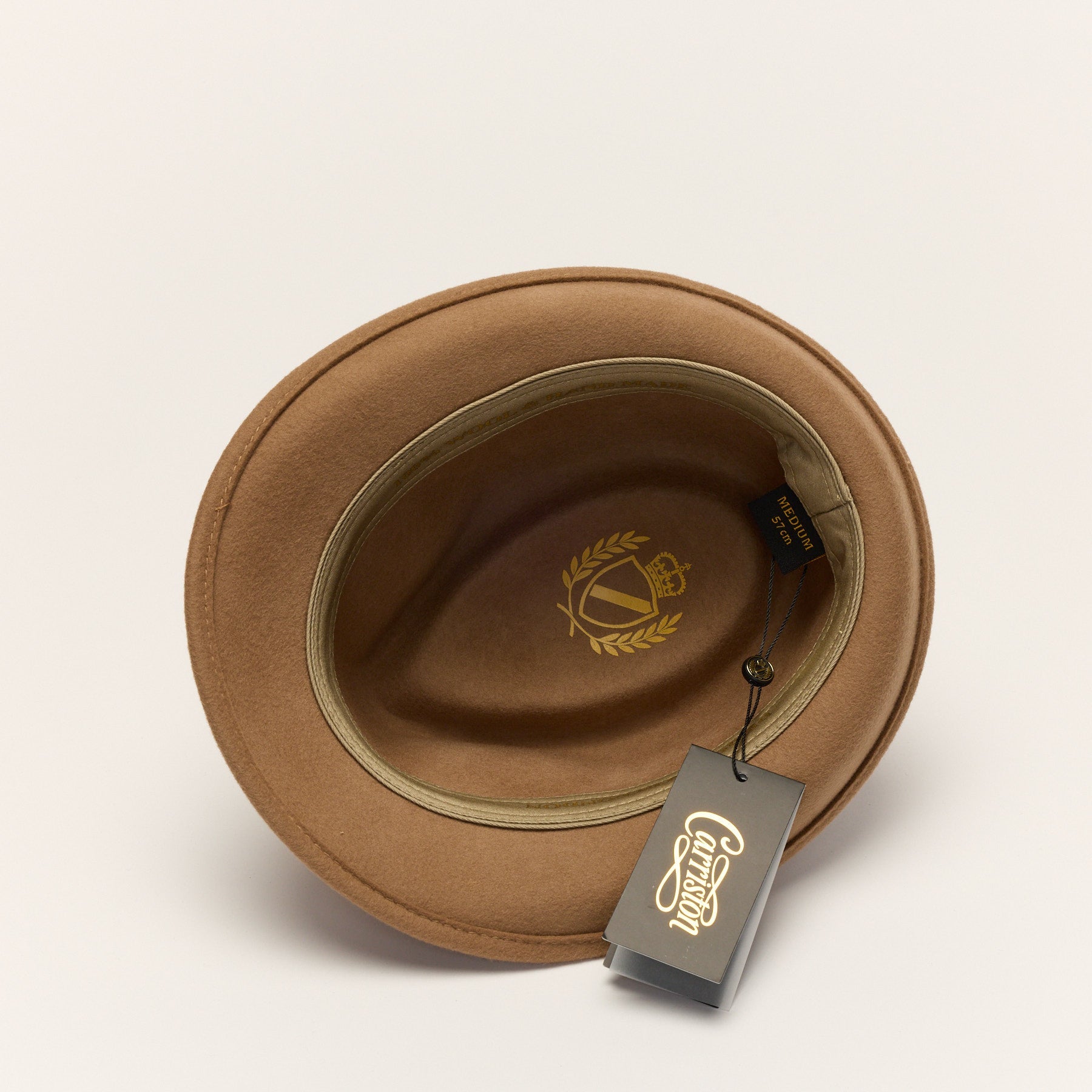 Short Brim Trilby Hat with Teardrop Crown