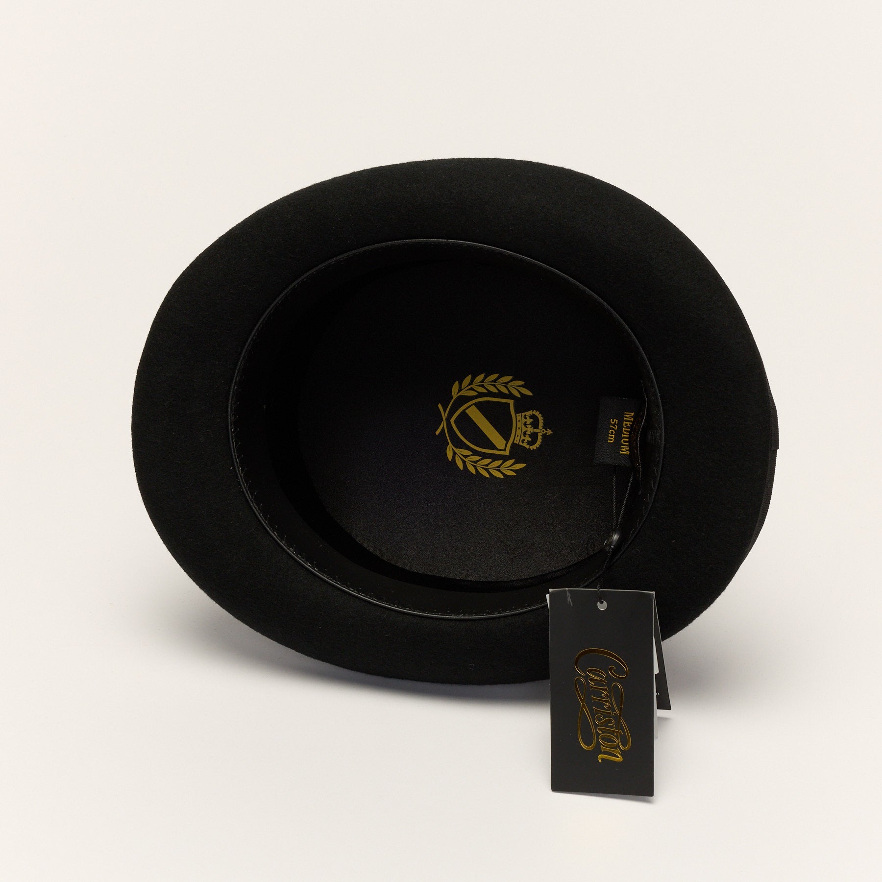Short Crown Top Hat with Grosgrain ribbon