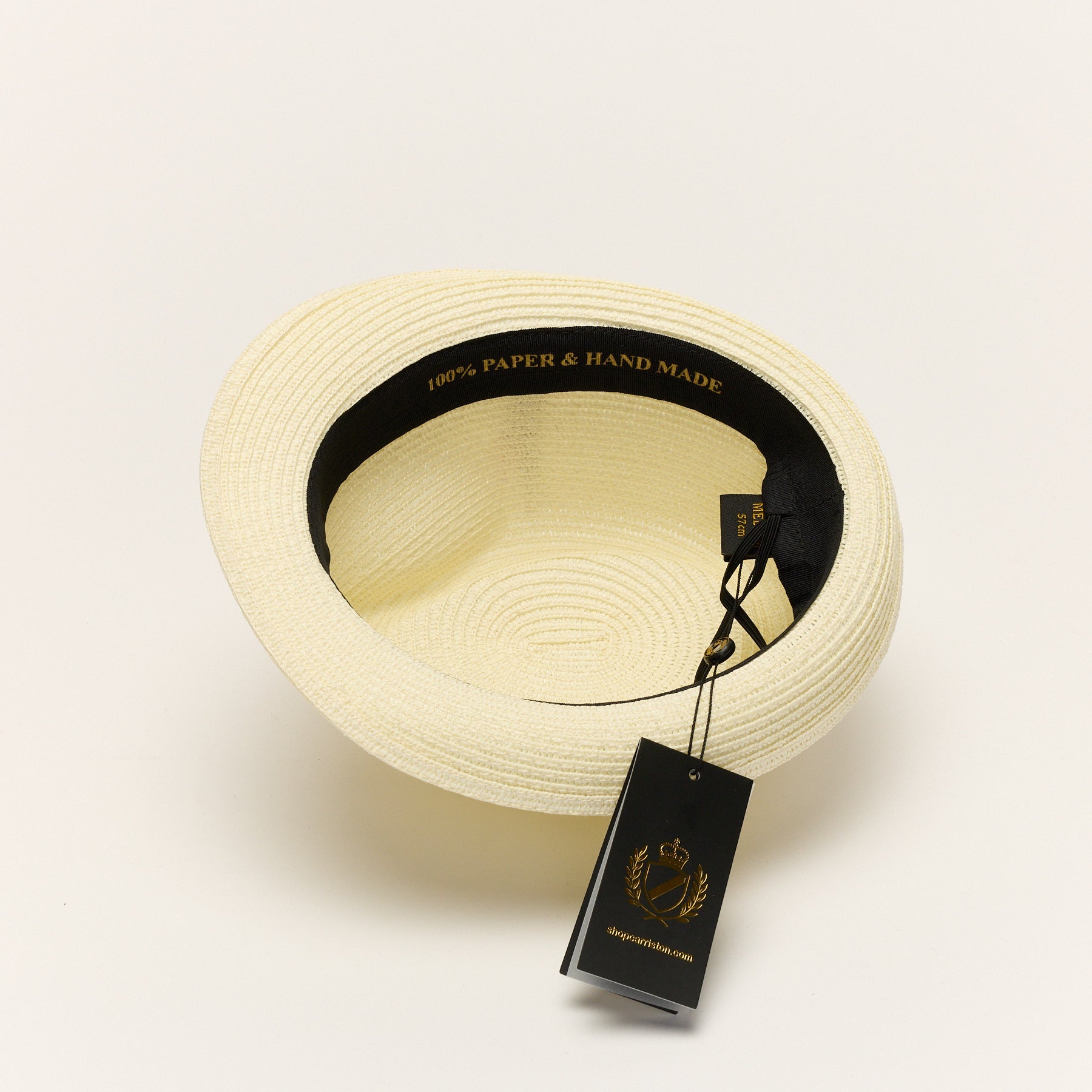 Summer Straw Trilby Hat with Feather