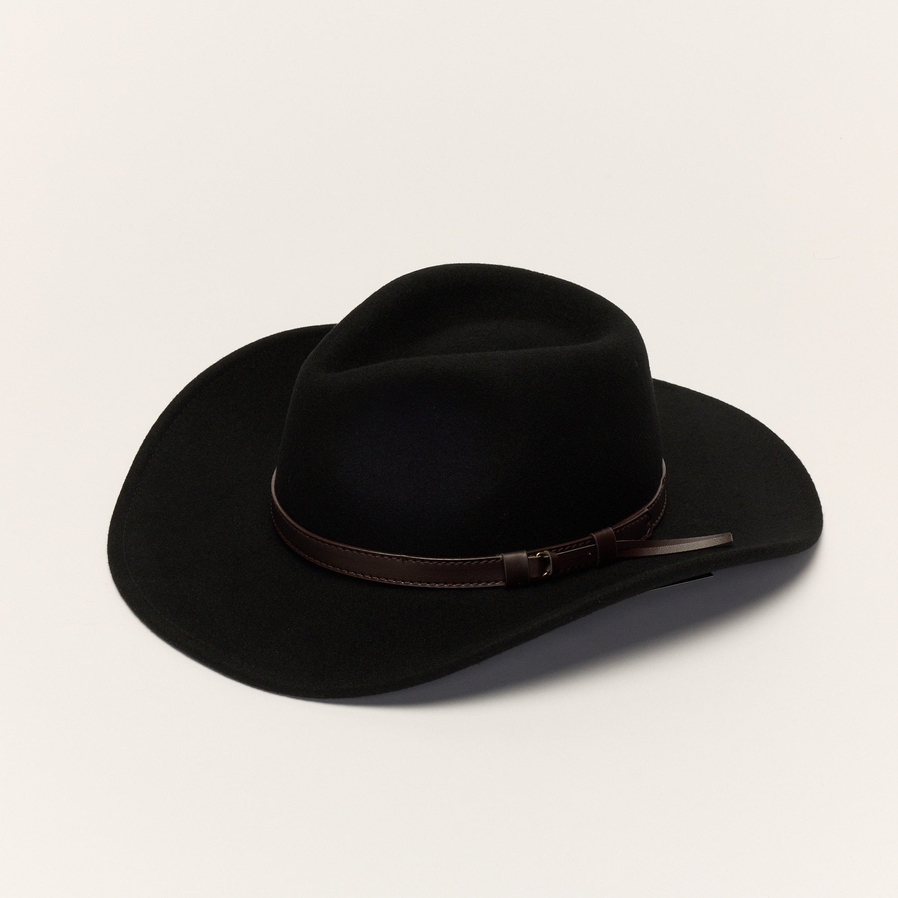 Wool Cowboy Hat with Leather Band