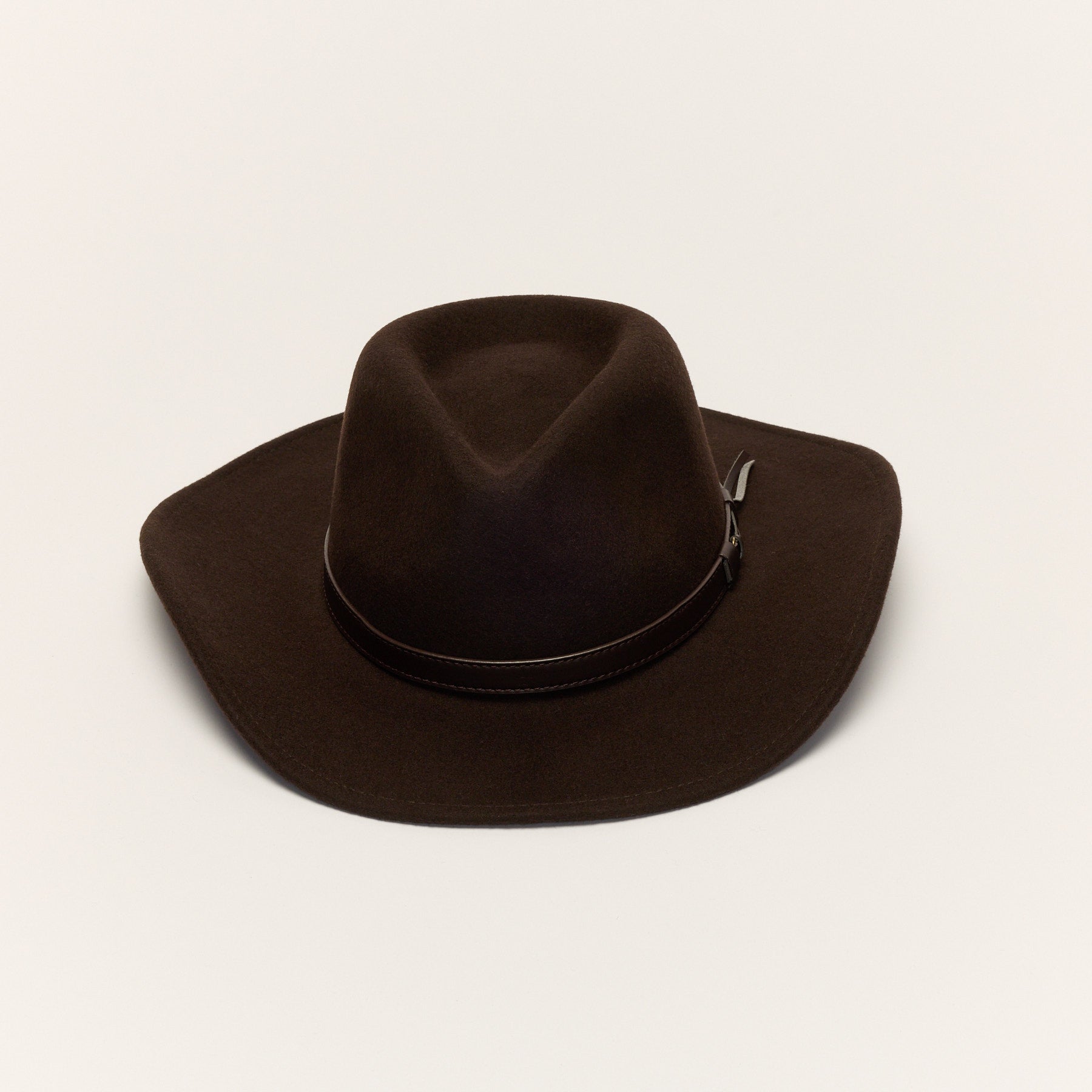 Wool Cowboy Hat with Leather Band