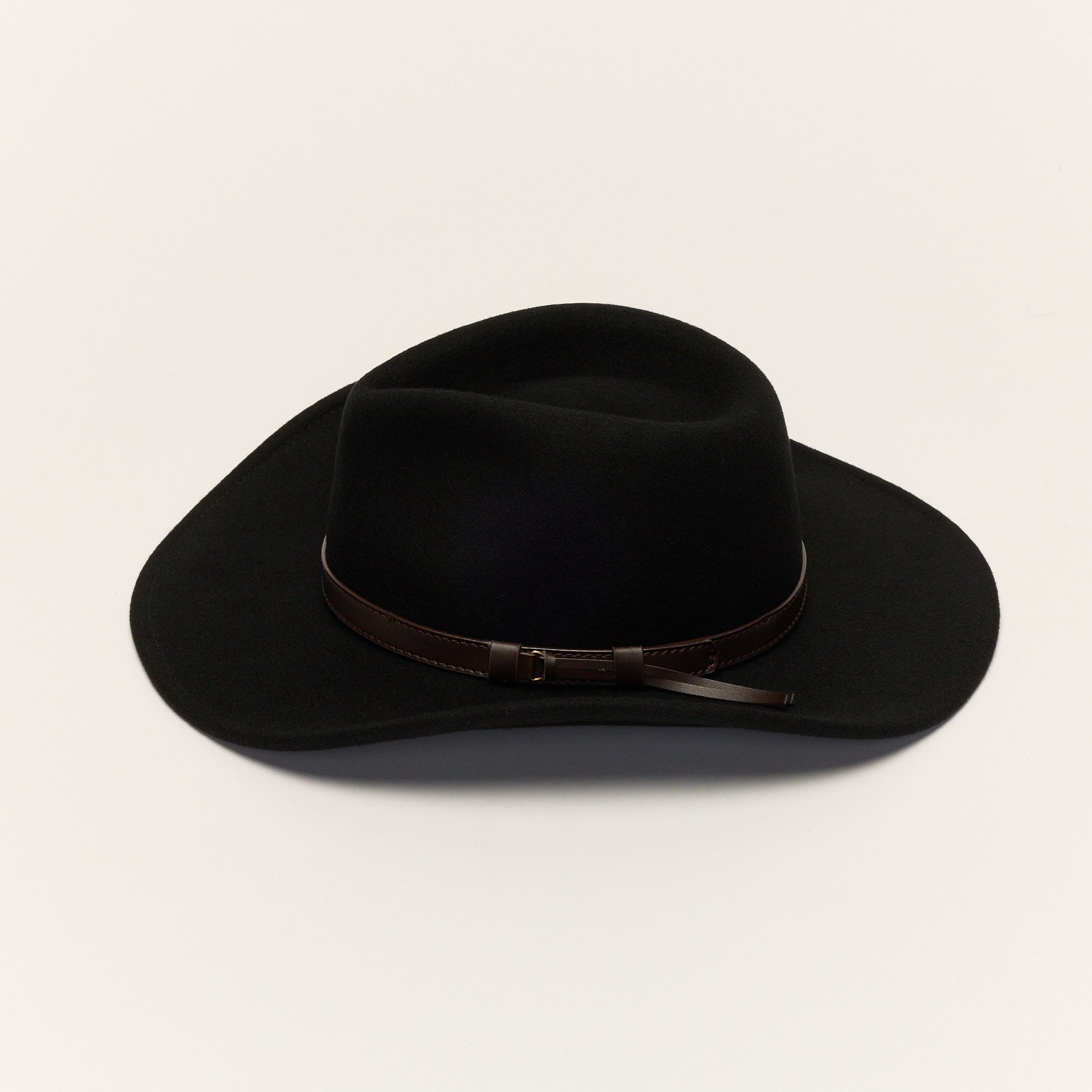 Wool Cowboy Hat with Leather Band