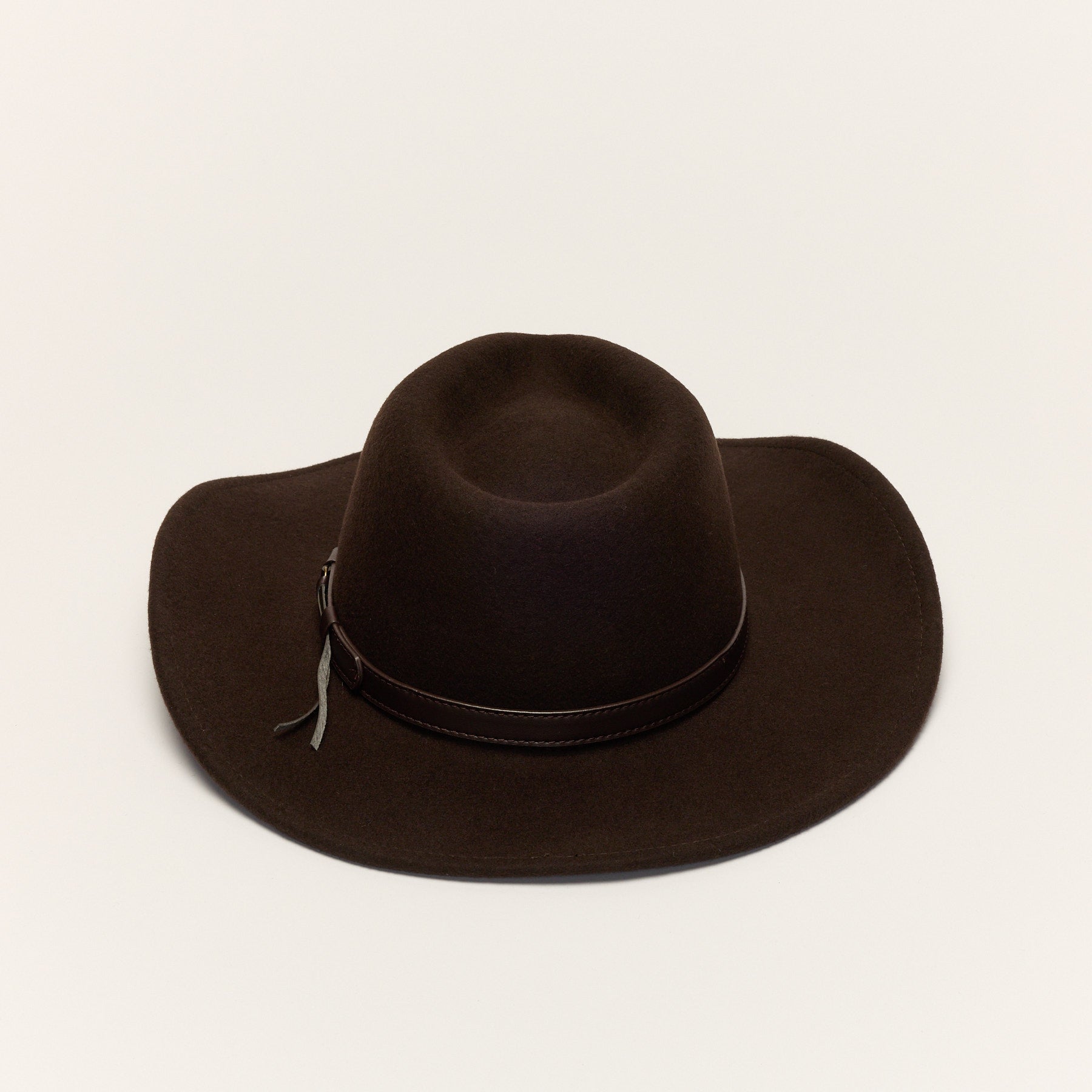 Wool Cowboy Hat with Leather Band