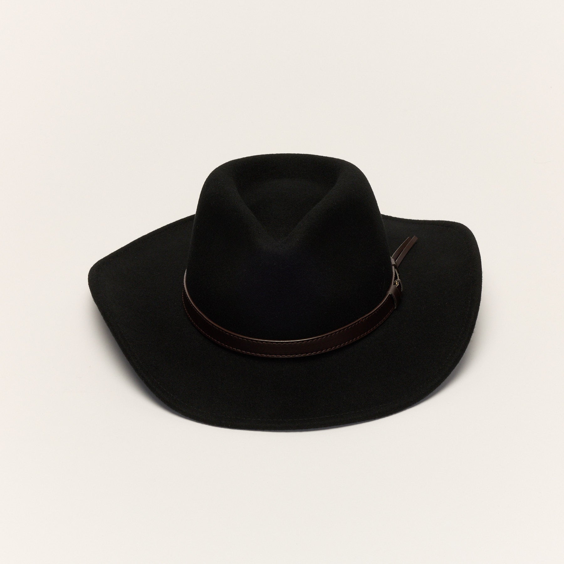 Wool Cowboy Hat with Leather Band