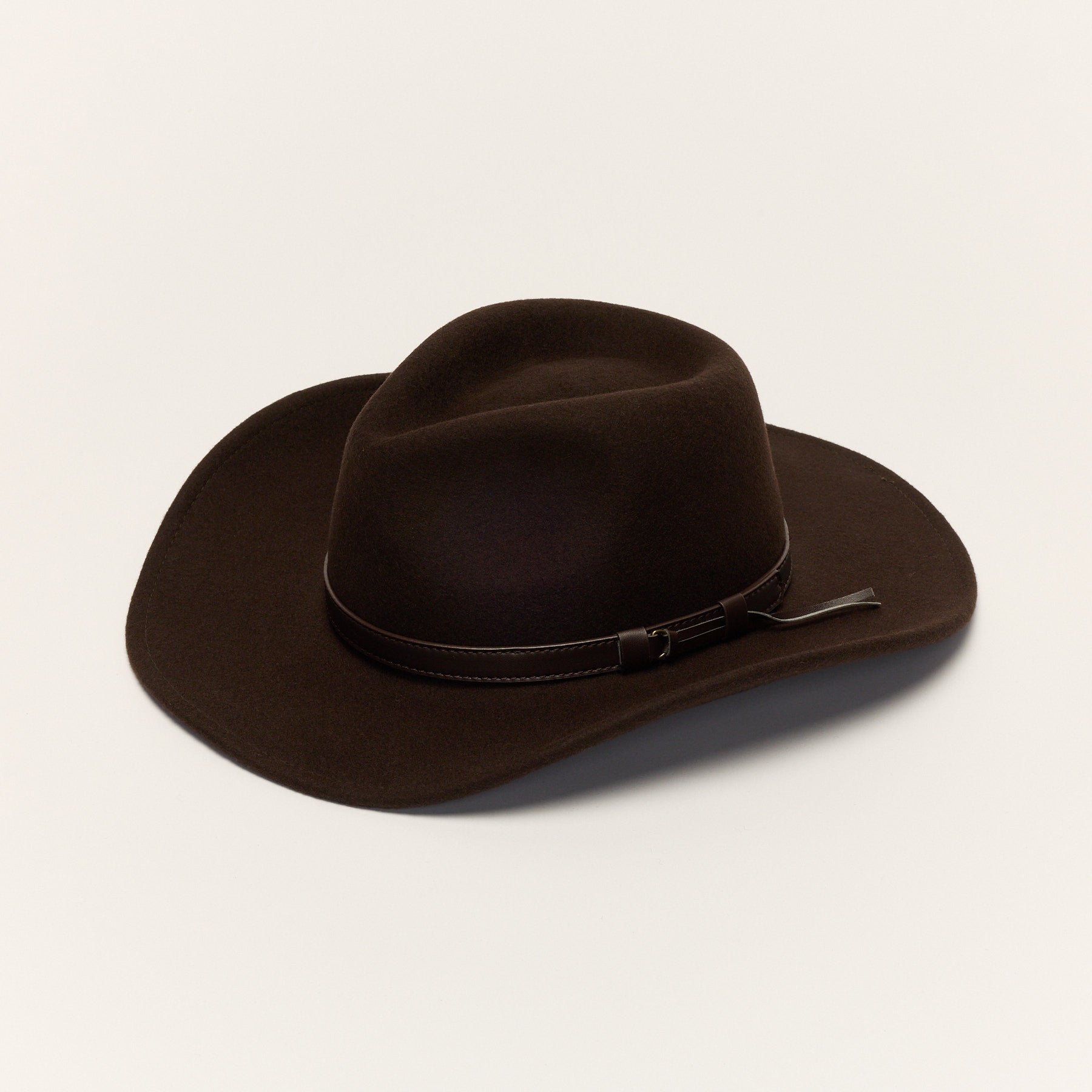 Wool Cowboy Hat with Leather Band