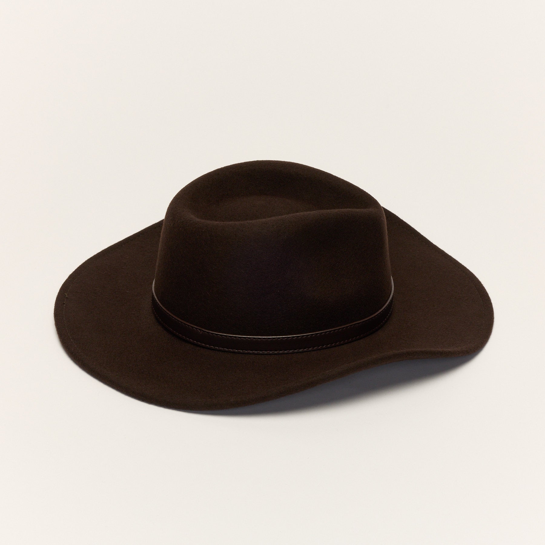 Wool Cowboy Hat with Leather Band