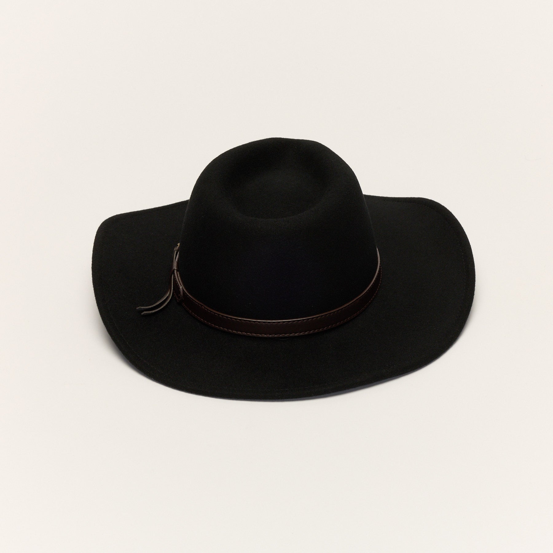 Wool Cowboy Hat with Leather Band