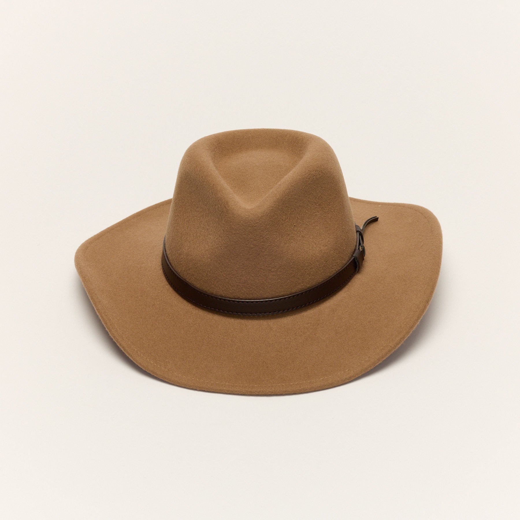 Wool Cowboy Hat with Leather Band