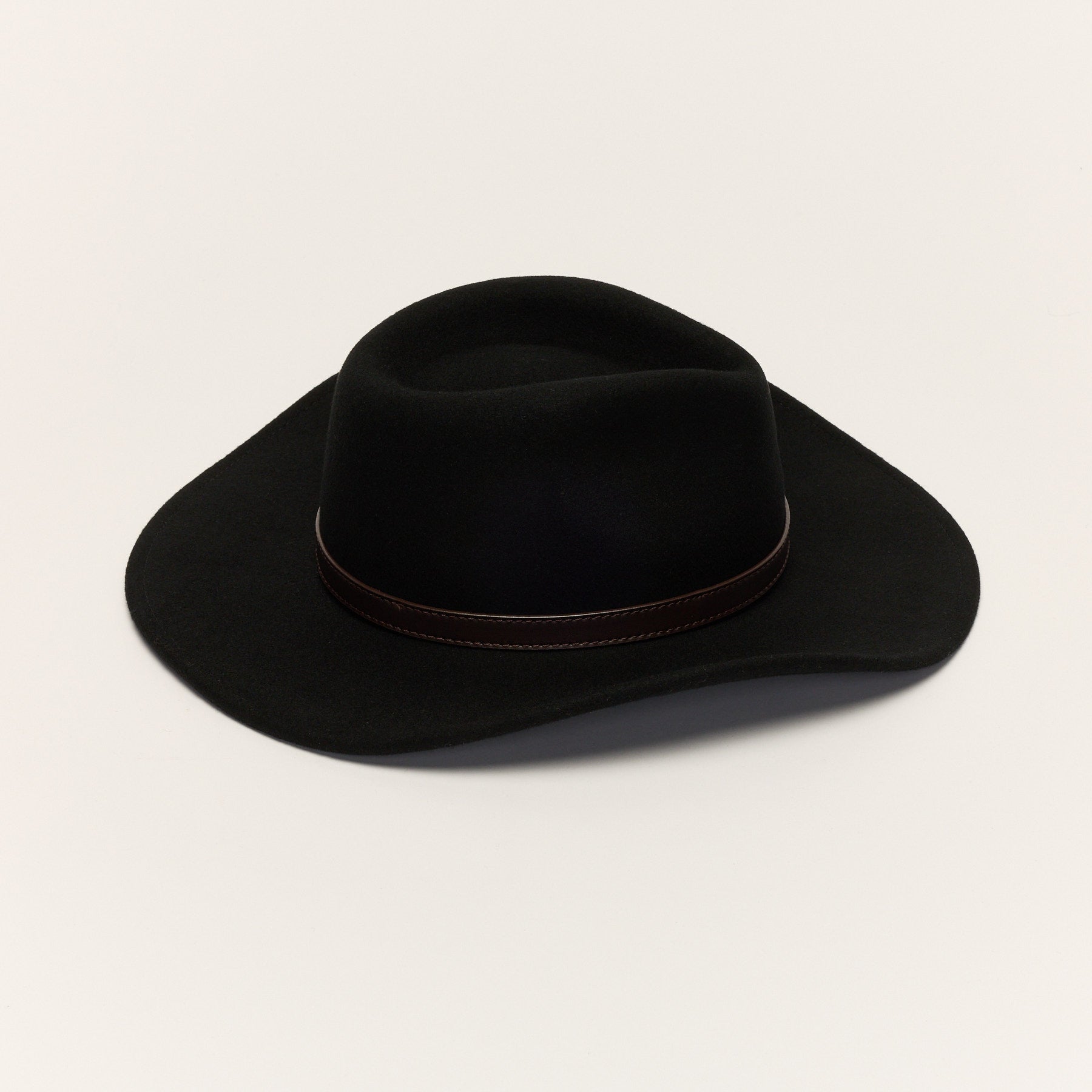 Wool Cowboy Hat with Leather Band