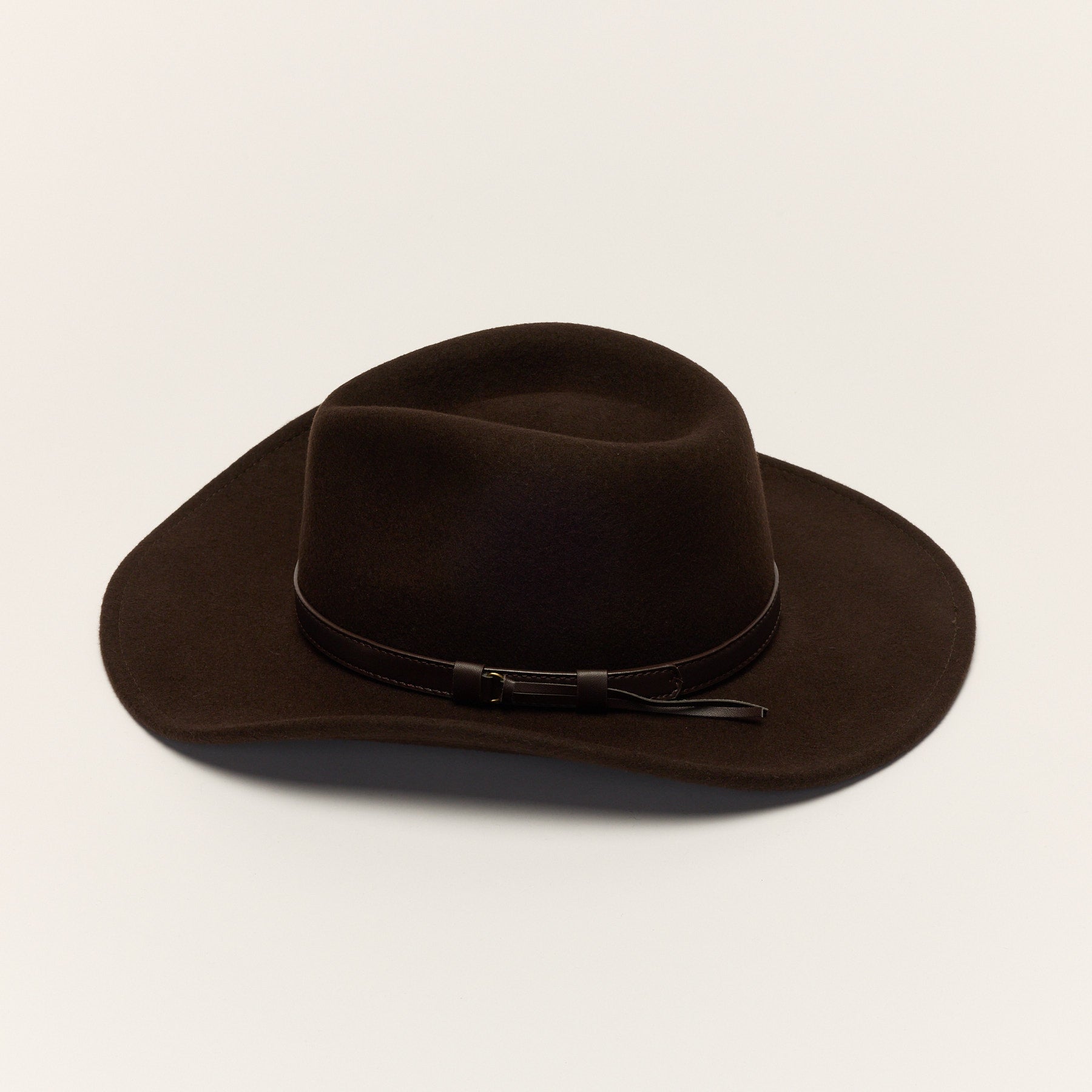 Wool Cowboy Hat with Leather Band