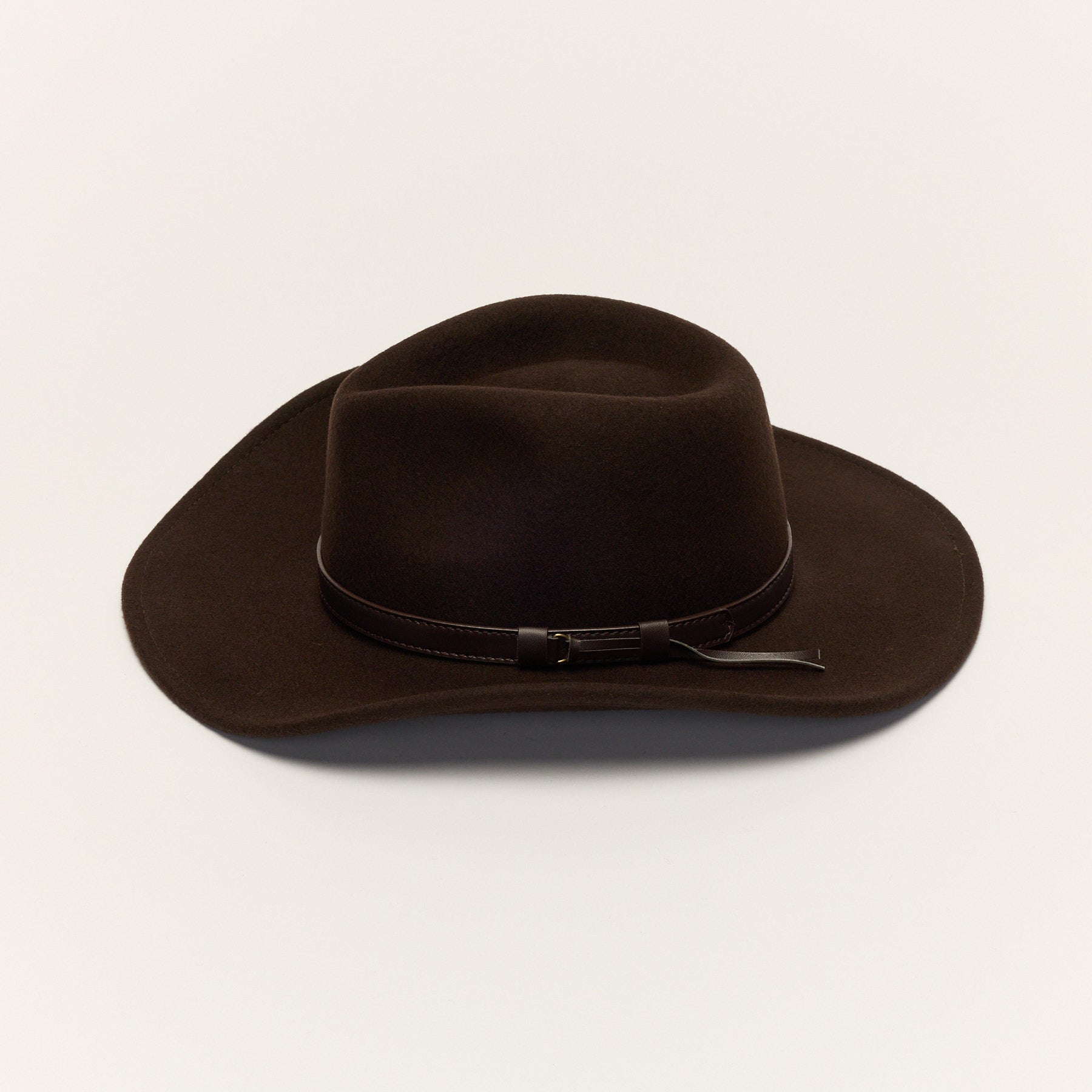 Wool Cowboy Hat with Leather Band