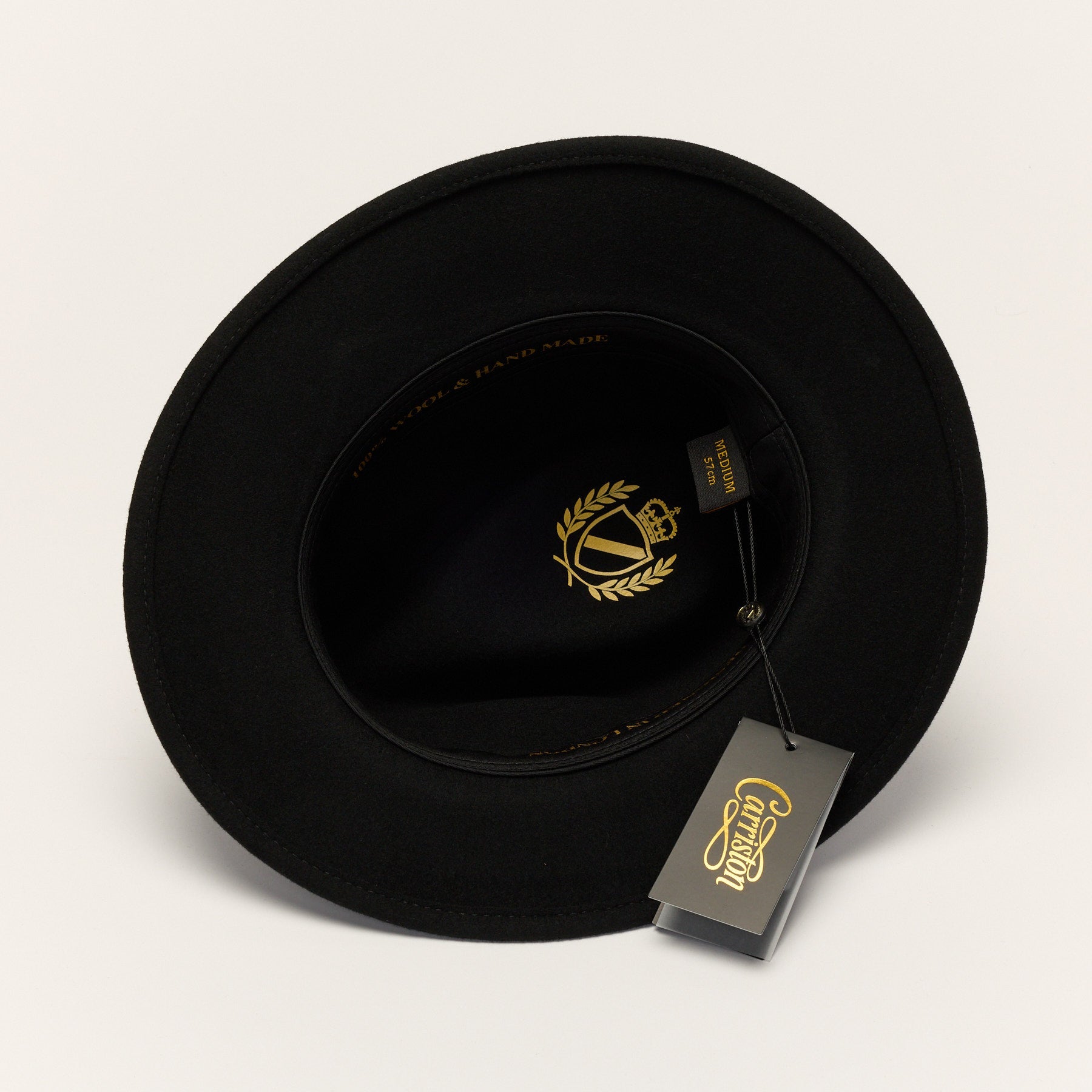 Wool Felt Fedora Hat with Bow Band