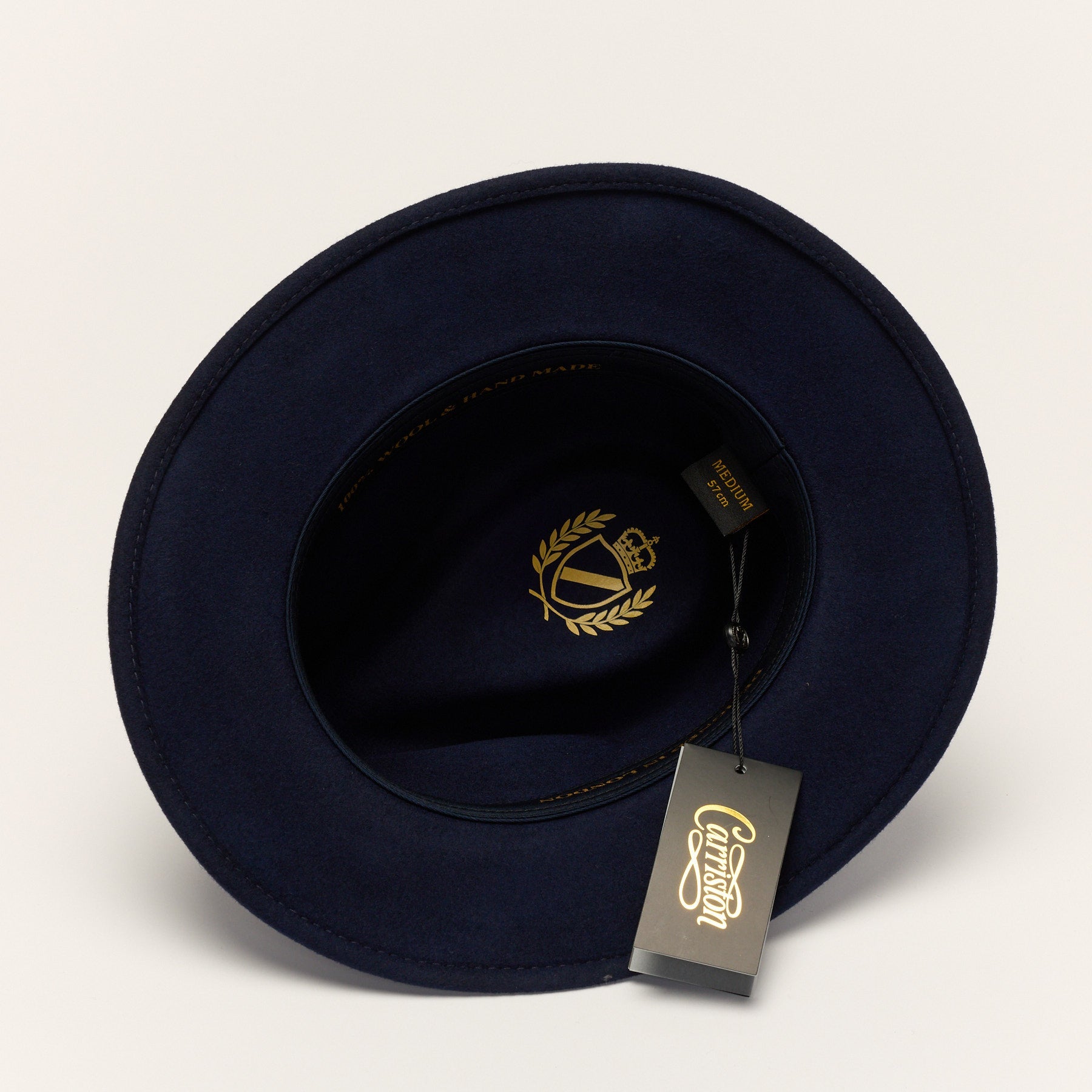 Wool Felt Fedora Hat with Leather Band