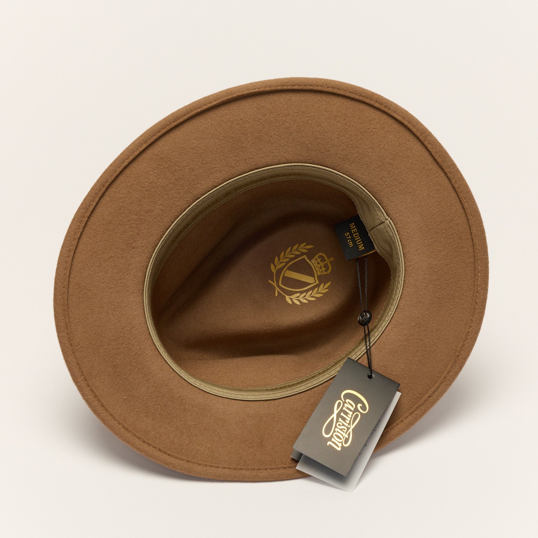 Wool Felt Fedora Hat with Leather Band