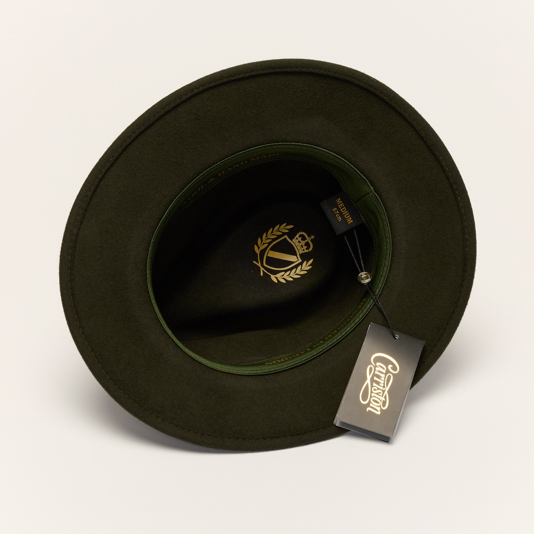 Wool Felt Fedora Hat with Leather Band